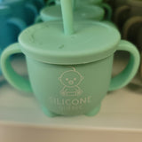 pingouin shape silicone drinking cup to learn how to drink Mint