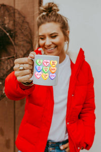 Candy Hearts - Valentines Day Coffee Mug