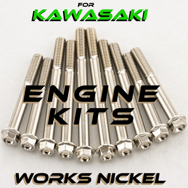 WORKS NICKEL ENGINE BOLT FOR FULL SIZE BIKES | Fast Metric