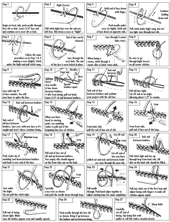 How to Lace & Splice the Double Loop Stitch