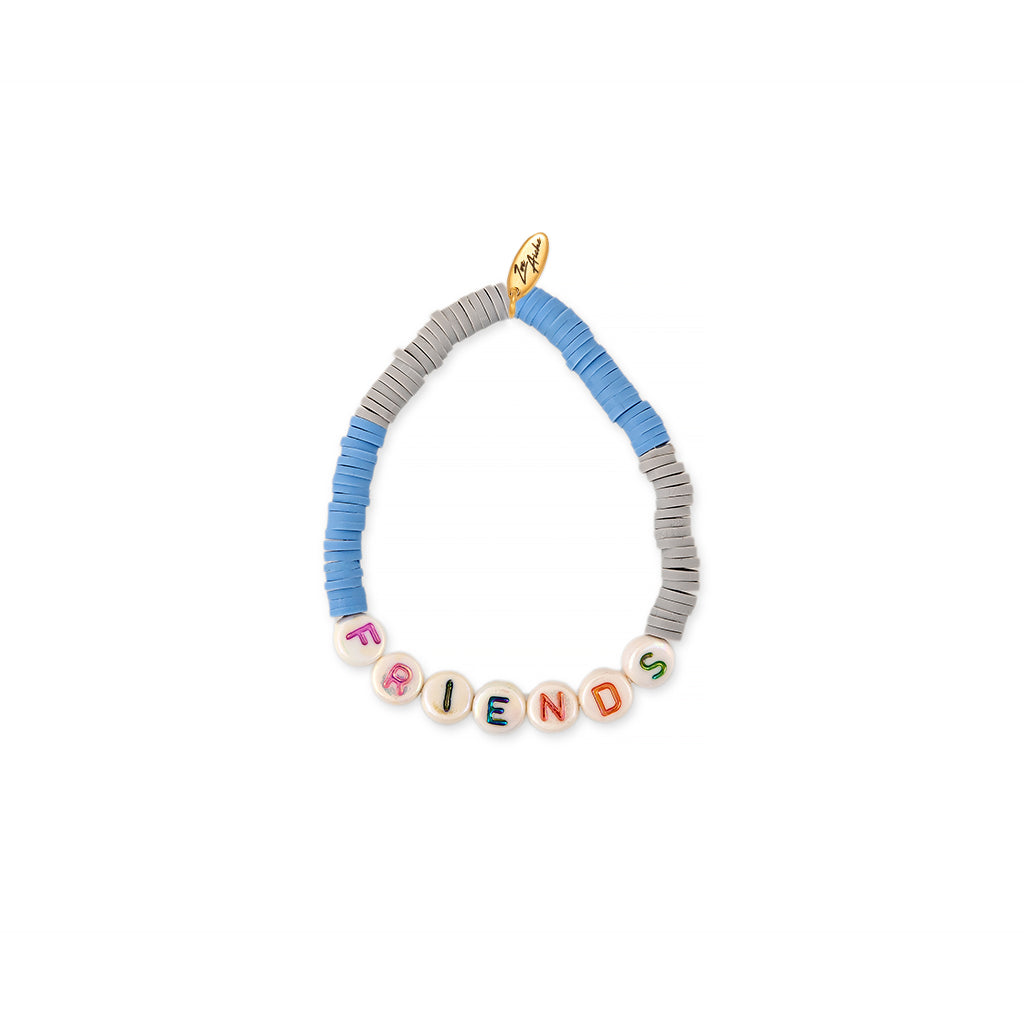 ZOE AICHE COLOR BLOCK HEISHI BEADED WORD BRACELET