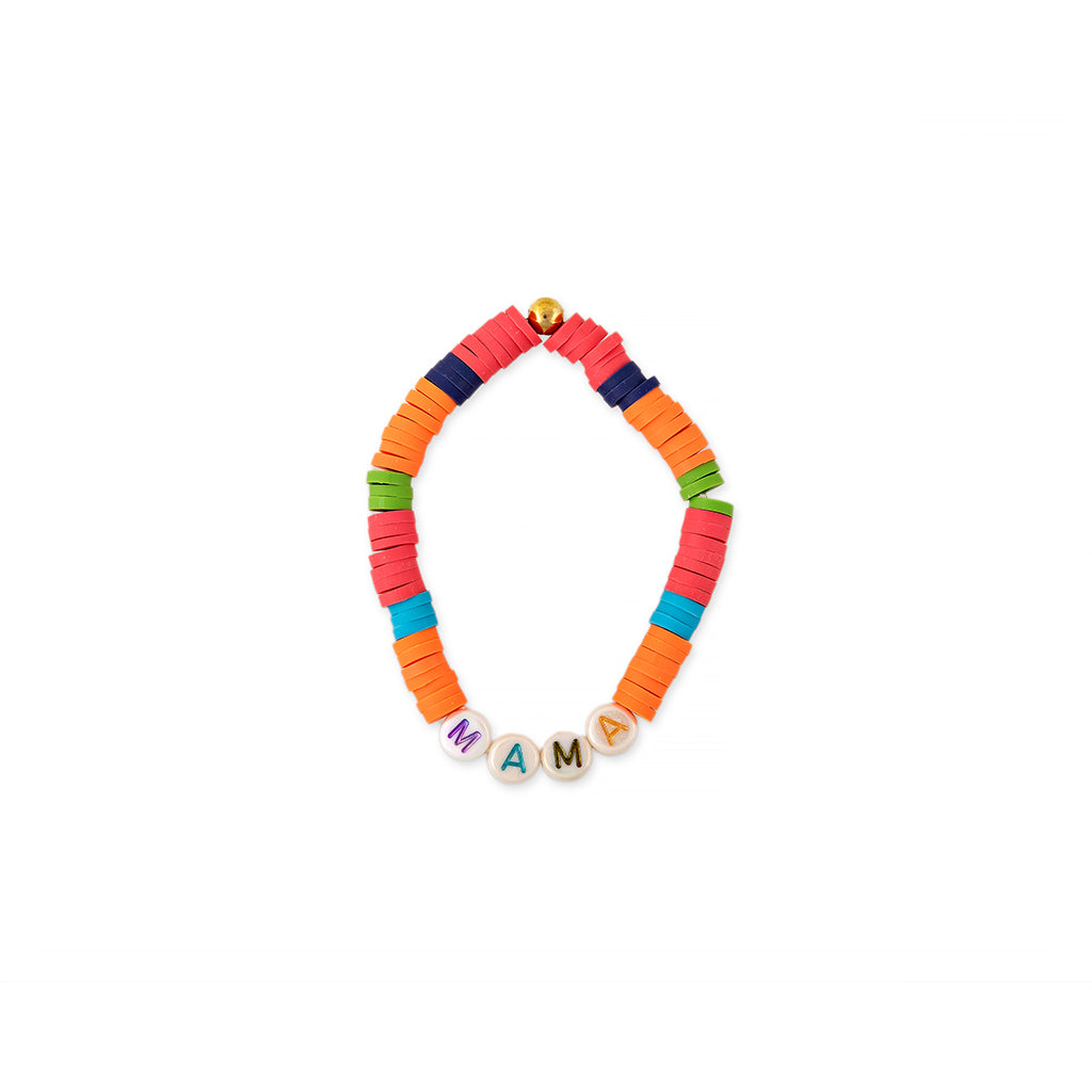 ZOE AICHE LARGE MULTI STRIPE HEISHI BEADED WORD BRACELET