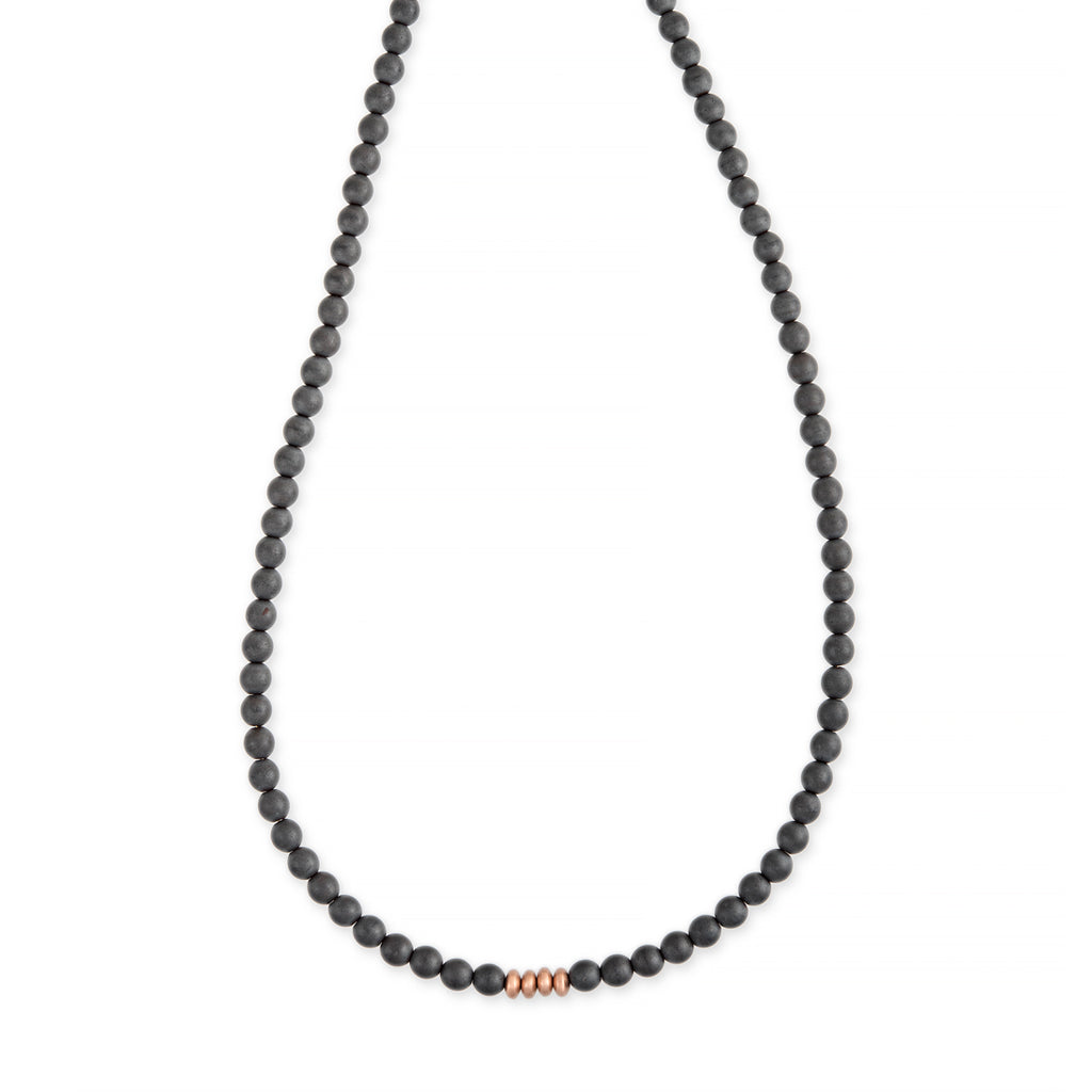 hematite bead necklace