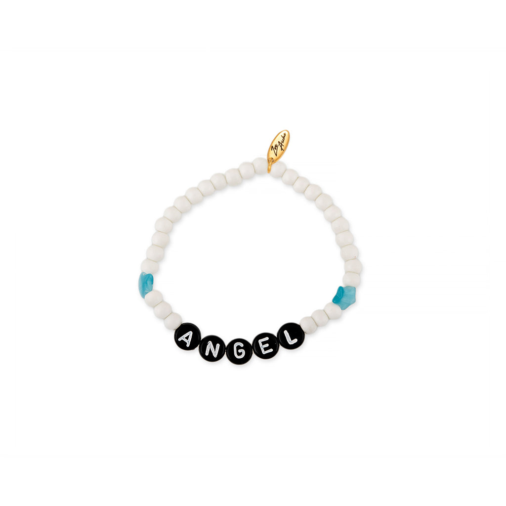 ZOE AICHE BEADED STAR + WORD BRACELET