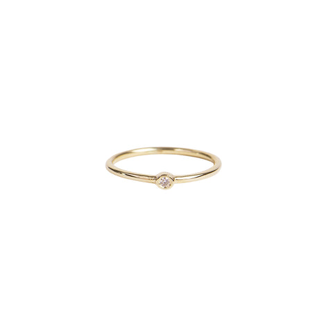 ROUND DIAMOND BEZEL WAIF RING – Jacquie Aiche