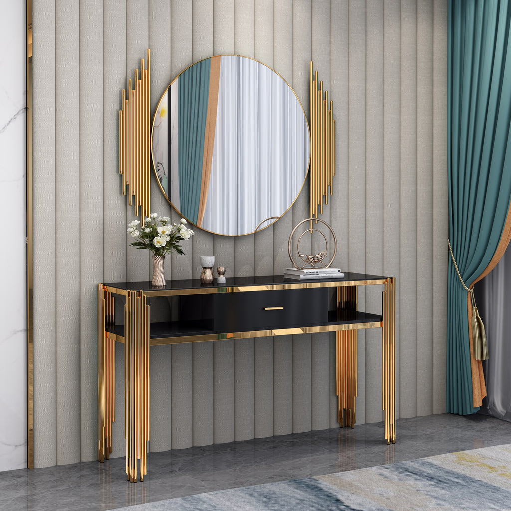 Dynamite Console Table with Mirror