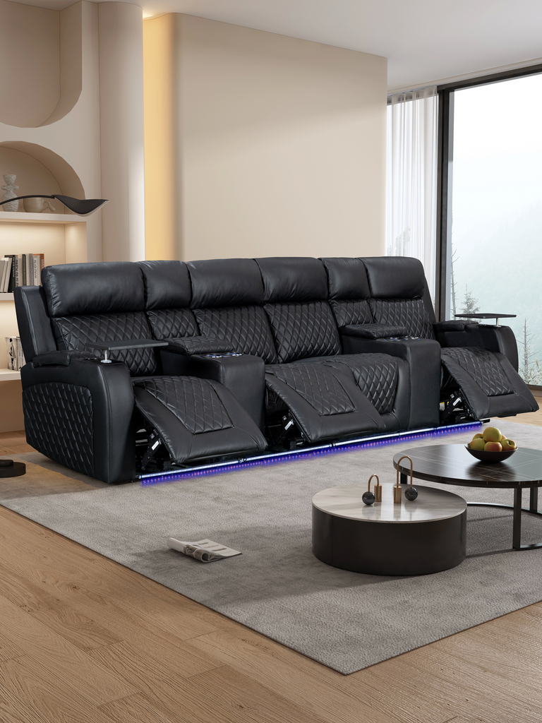 Byron Theater Recliner Set - The A2Z Furniture