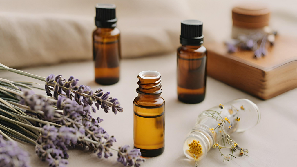 Create a calming ambiance with essential oils like lavender, chamomile, or sandalwood