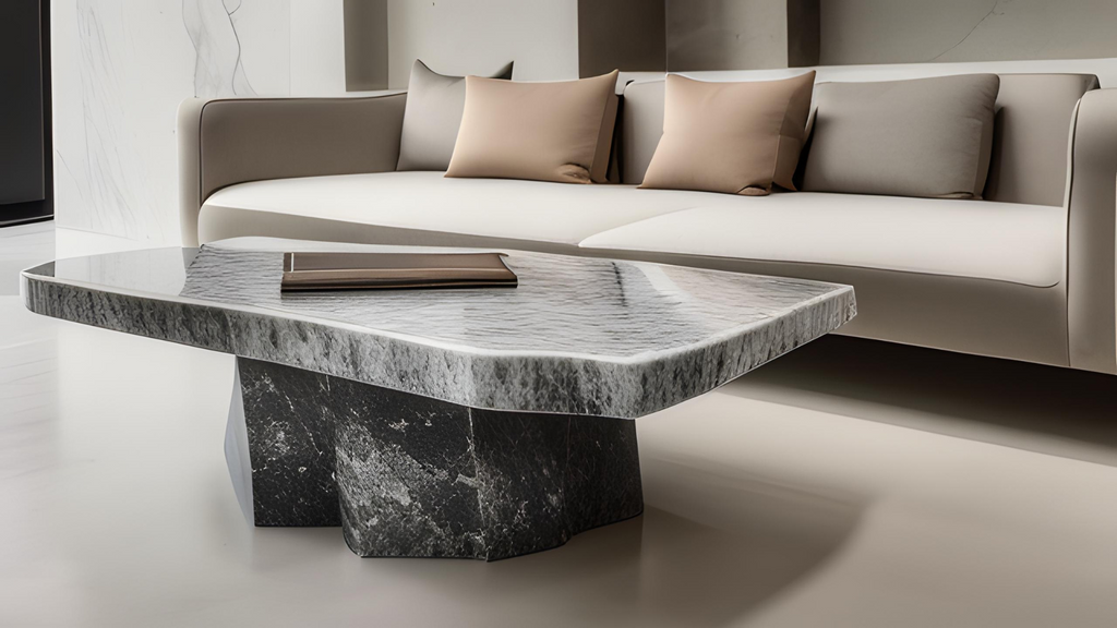 Incorporating stone elements, such as marble or granite, into furniture pieces