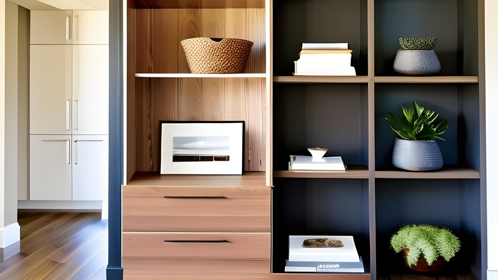 Open Shelving for Visual Expansion