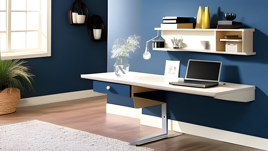 Wall-Mounted Shelves and Desks