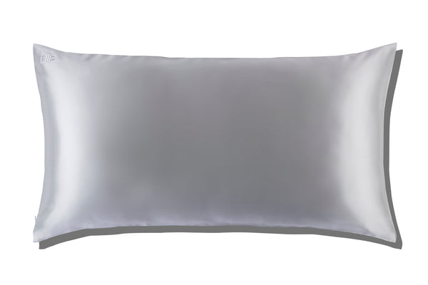 Silver 100% Silk Pillowcase
