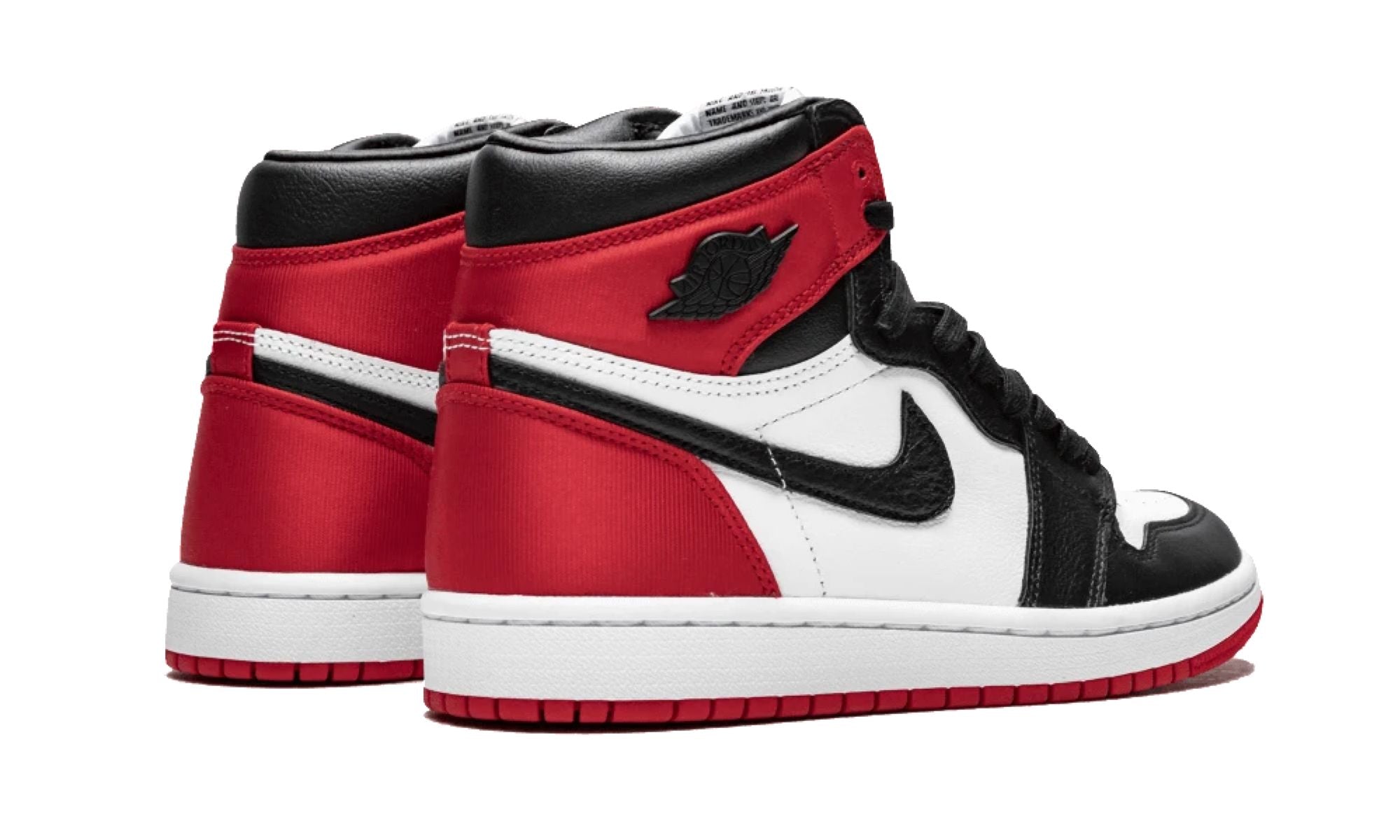 nike air jordan 1 black toe satin