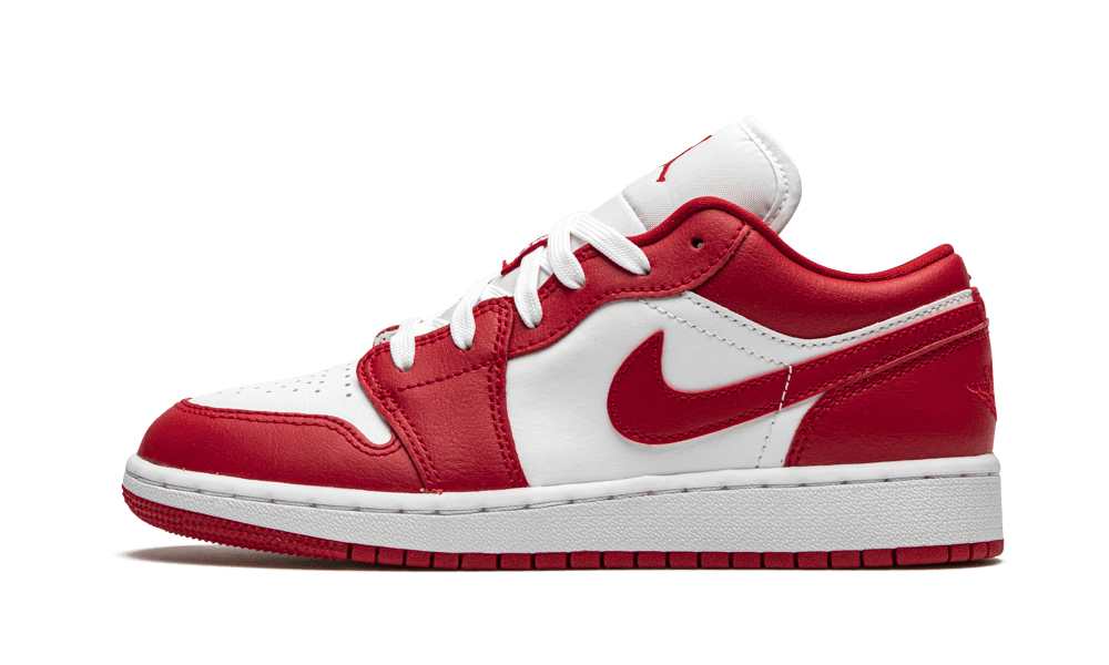 red and white air jordan 1