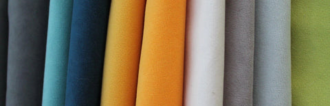 Velvet upholstery fabrics in many colours