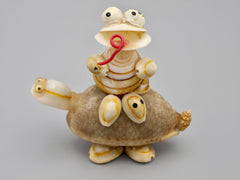 Statuette Grenouille coquillages