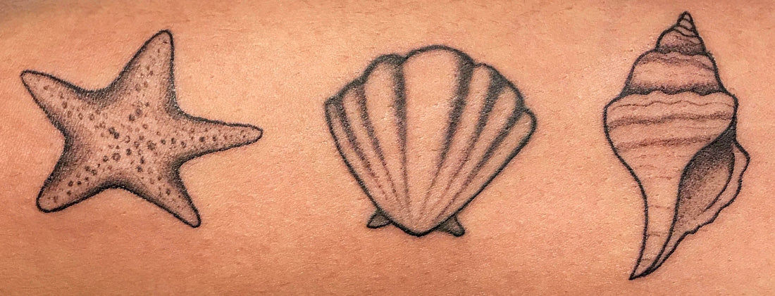 Tatouage Coquillage symbole de prospérité 