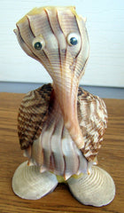 Statuette oiseau en coquillages