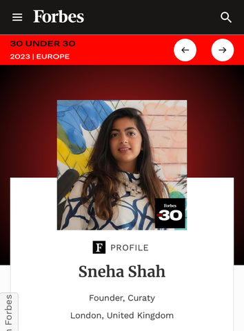 Curaty founder Sneha Shah recognised in Forbes 30 Under 30