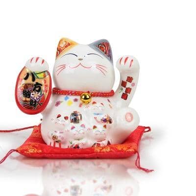 Tirelire Chat Japonais Maneki Neko Or Chat C Bon