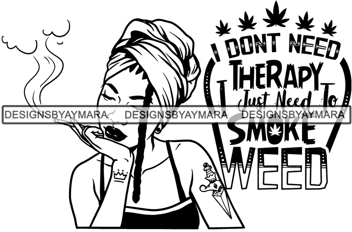 Download Afro Woman Smoking Pot Weed Quotes Joint Blunt Cannabis ...