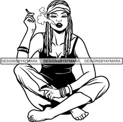 Afro Woman Smoking Pot Weed Joint Blunt Cannabis Marijuana Svg Cutting Designsofmarijuana Com