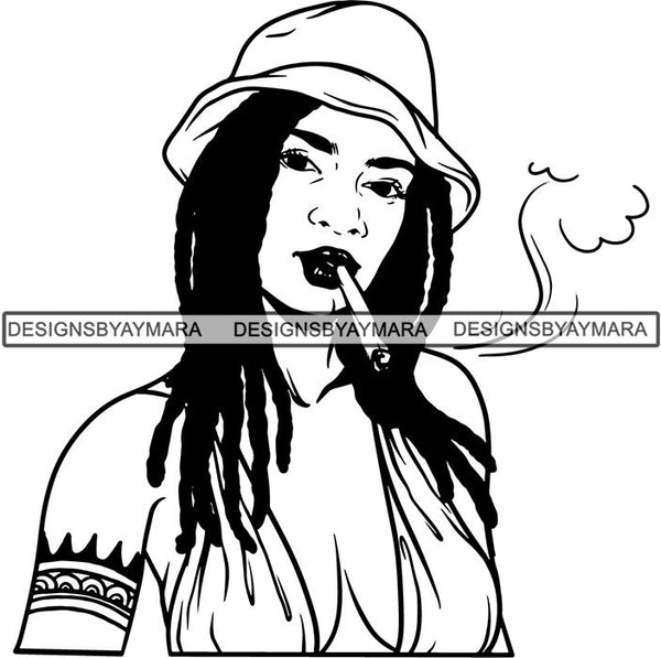 Download Afro Woman Smoking Pot Weed Joint Blunt Cannabis Marijuana ...