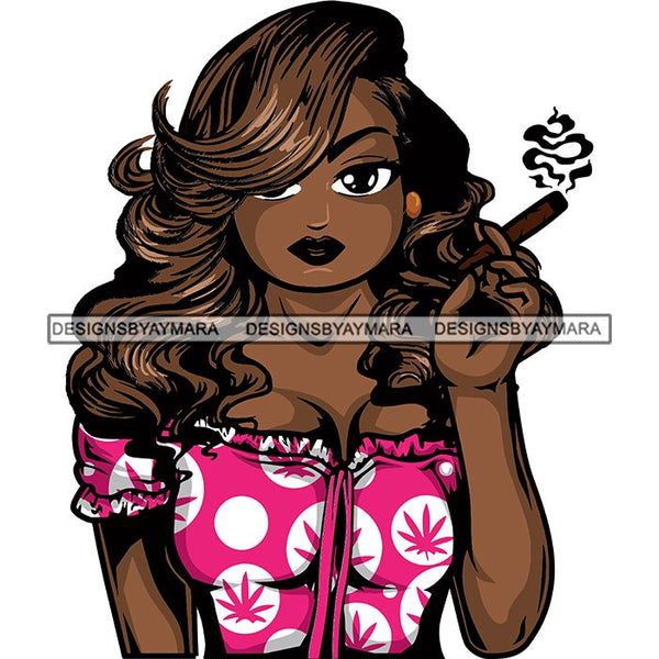 Download Afro Woman Smoking Pot Weed Joint Blunt Cannabis Marijuana SVG Cutting - DesignsOfMarijuana.com