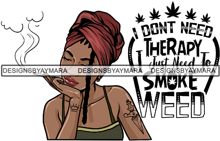 Download Afro Woman Smoking Pot Weed Quotes Joint Blunt Cannabis Marijuana PNG - DesignsOfMarijuana.com