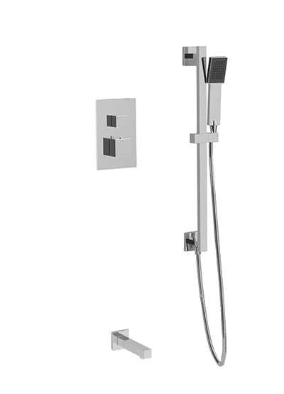 PS136 - Round Thermostatic Shower Trim Kit with Wall Mount Shower Head –  Artos US