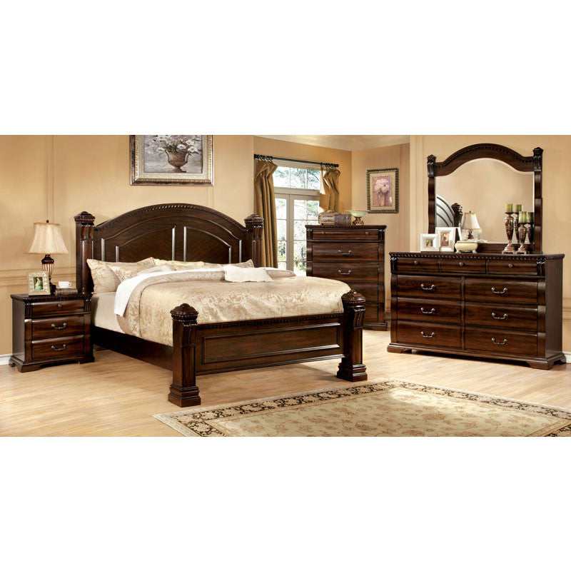 Burleigh Traditional Elegant Style Cherry Finish 6 Piece 