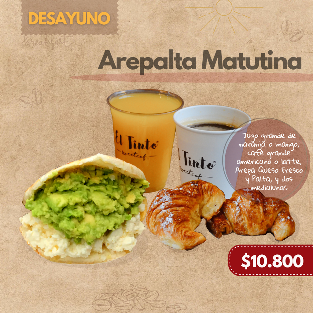 Desayuno Arepalta Matutina