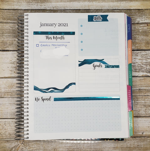 Budget Planner Monthly Pages