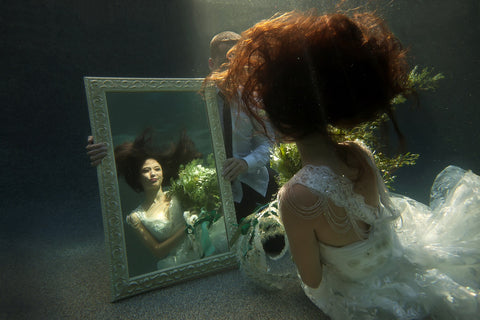 Wedding Dress Underwater Mirror