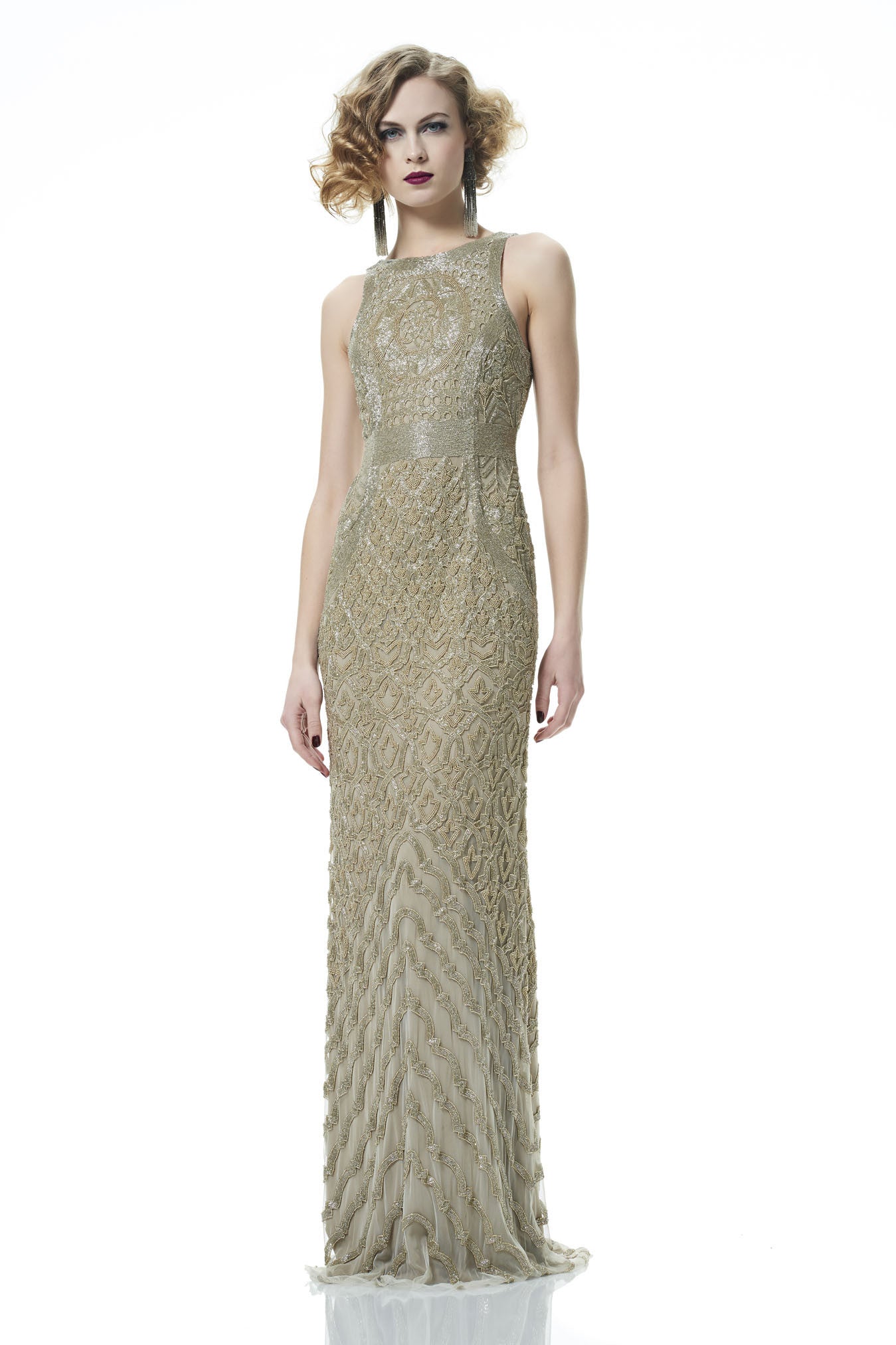 column evening gown