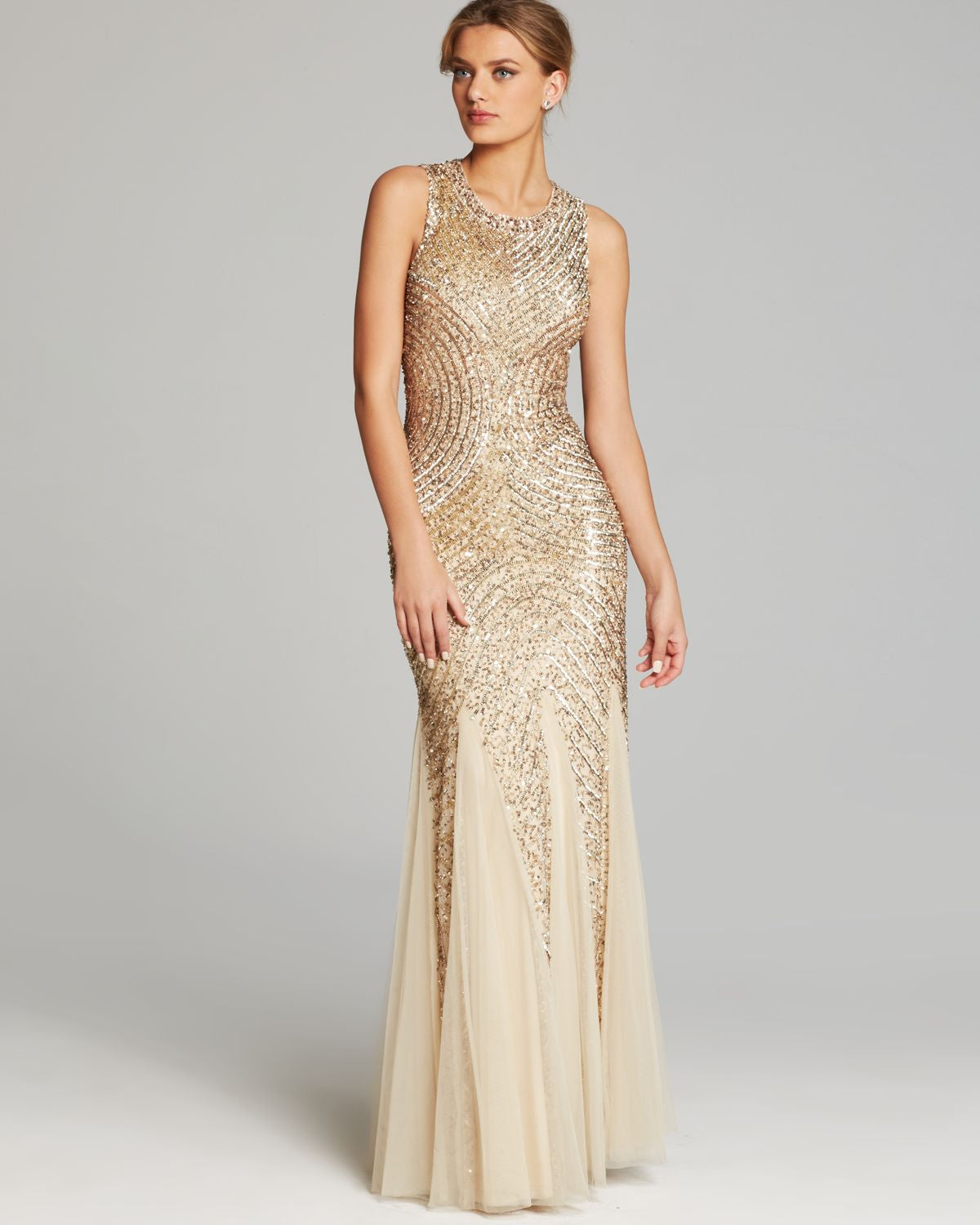 light gold sequin dress