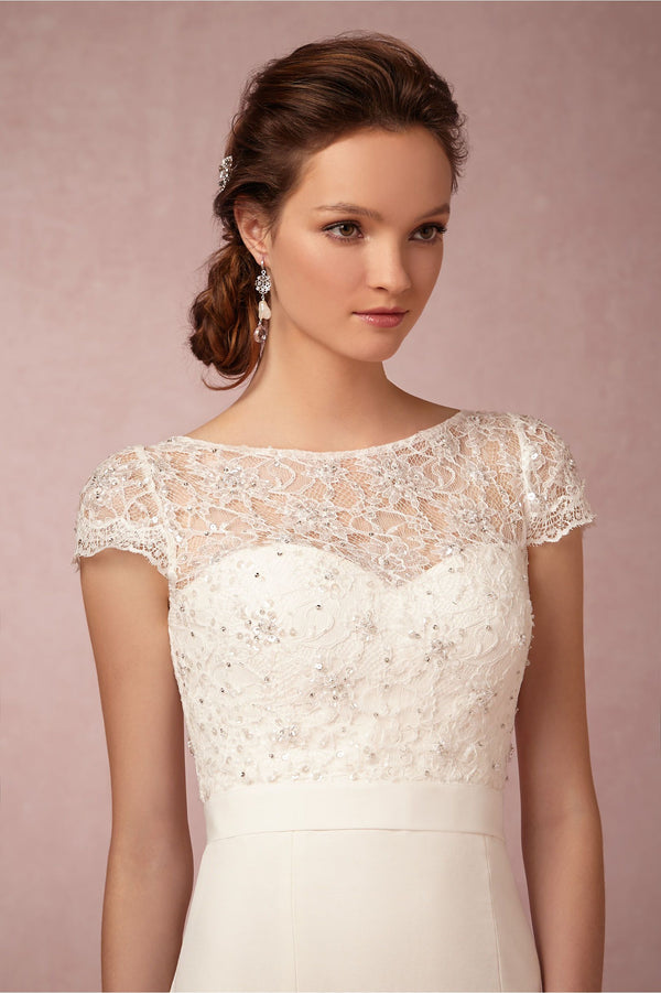 BHLDN Gracelyn Topper レーストッパー - ウェディングドレス