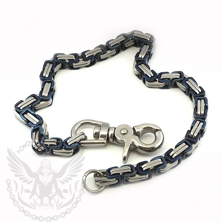 Mechanic Chain / Wallet Chain - Black and Blue – Debria's Designs