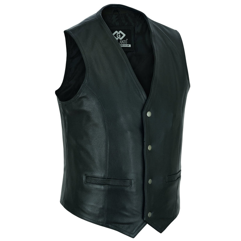 Brown Classic Mens Motorcycle Leather Waistcoat Biker – Mens Leather ...