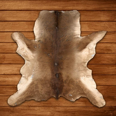 Charlie London Calf Skin Hair on Hide 100% Pure Cow Hide Decorative/Carpet/Rug/Wall Leather - Brown, Black and white Colour (206-111) -