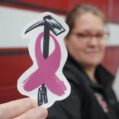 Breast cancer awareness sticker