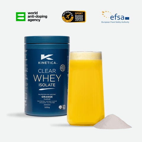 Clear Whey Isolate Orange 500g - Kinetica Sports