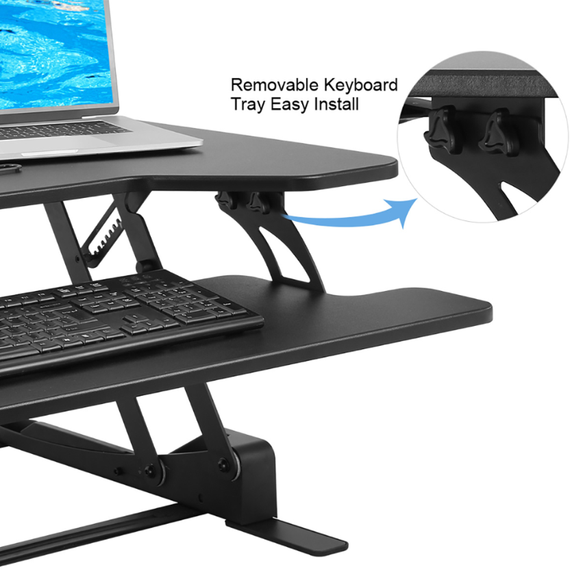 Best Sit Stand Desk Adjustable Home Standing Laptop Computer Riser
