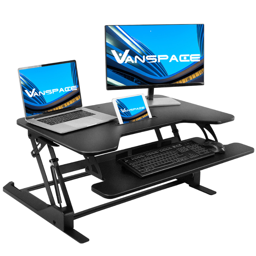 Best Sit Stand Desk Adjustable Home Standing Laptop Computer Riser