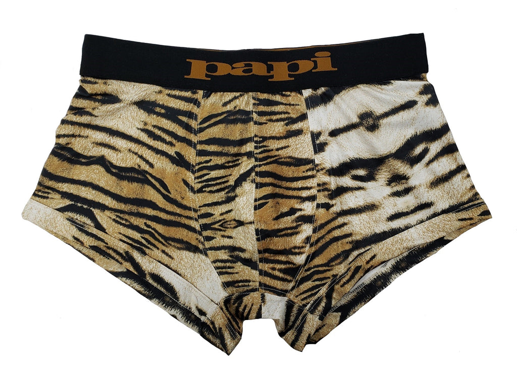 Leopard Print Trunks // Yellow (S) - Papi Underwear - Touch of Modern