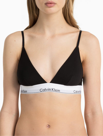 Calvin Klein Women's Modern Cotton Lightly Lined Bralette (Savannah Cheetah  Pewter, Small) 