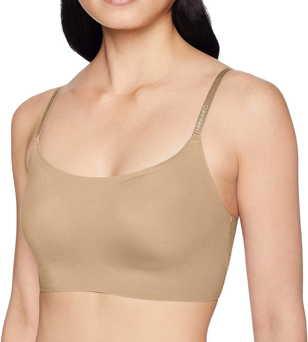 Calvin Klein Invisible Lightly Lined V-Neck Bralette With Removable Pads  QF4708