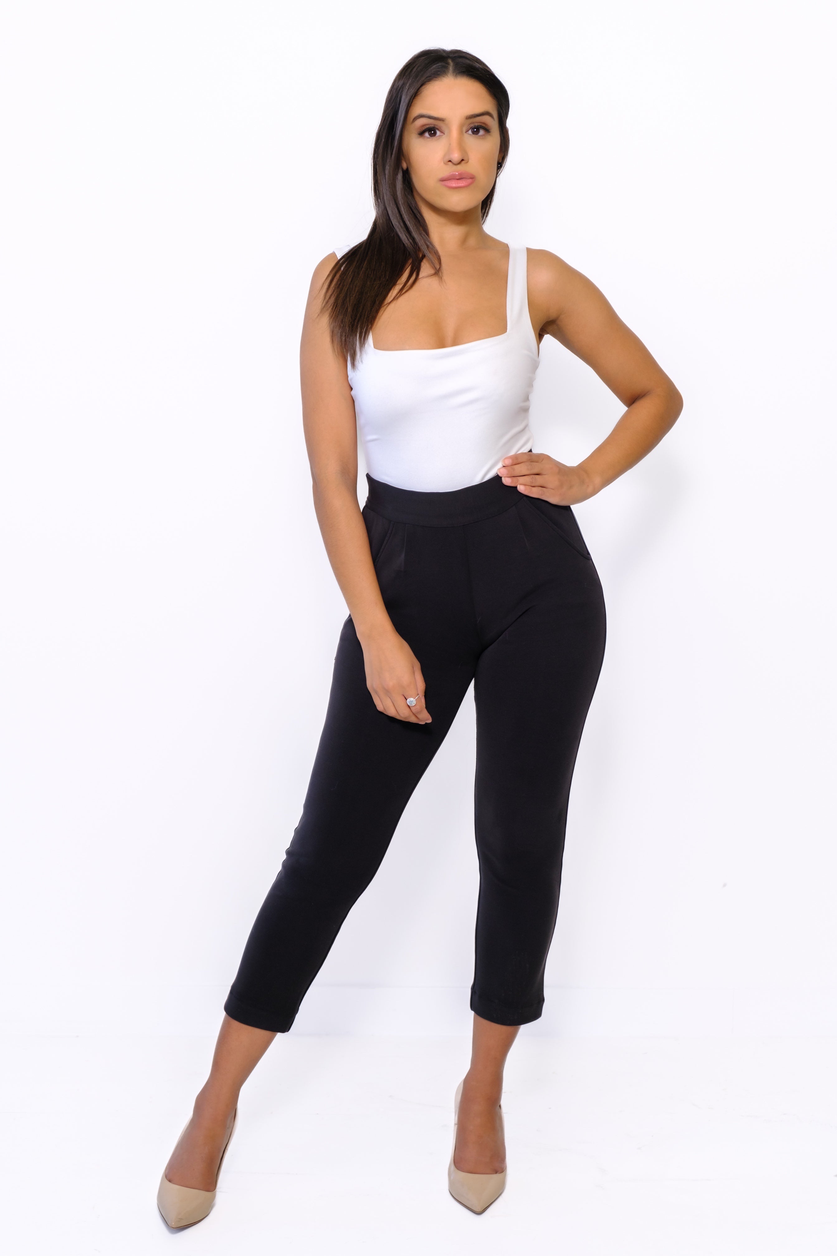 image for THE CROPPED PANT - BLACK