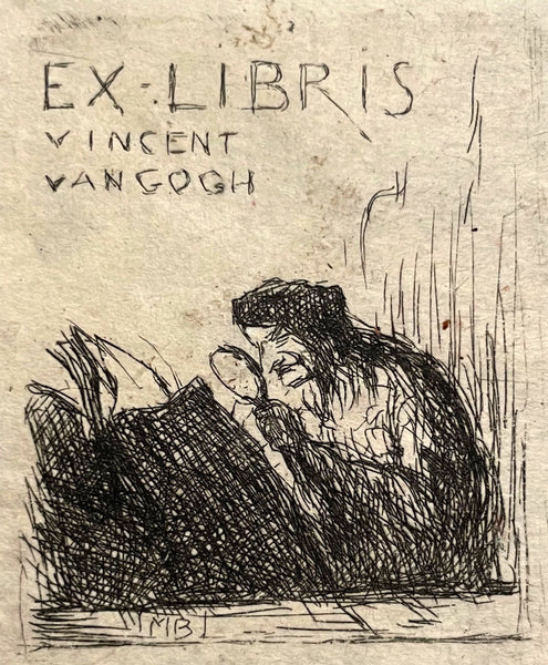 Vincent van gogh bookplate (his cousin)