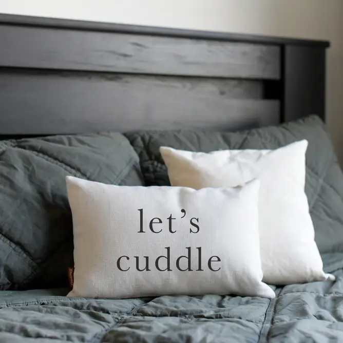Let's Cuddle, Farmhouse Pillow